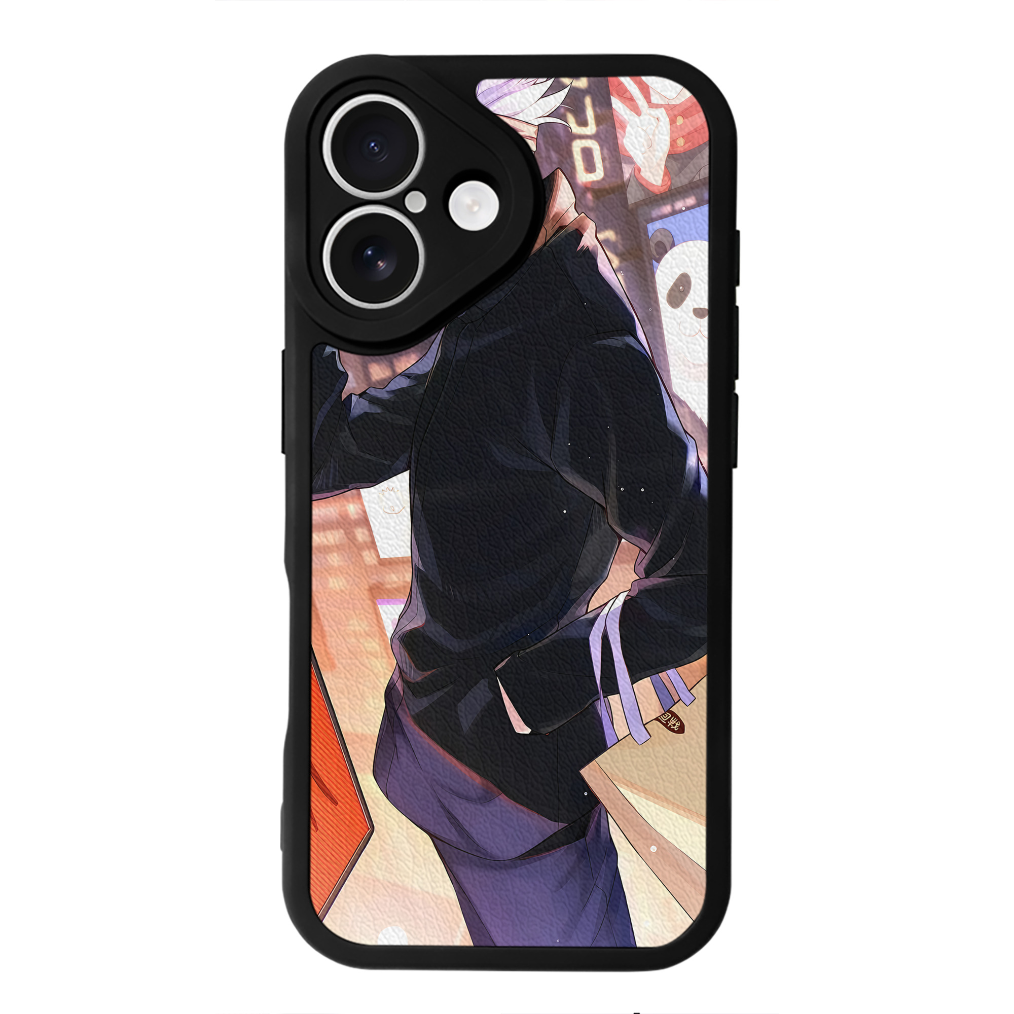 （画像用） 呪術廻戦 Jujutsu Kaisen 【iPhone 16シリーズ対応】シリコンスマホケース（レザー調） 材質：シリコン